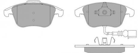 КОЛОДКИ ГАЛЬМІВНІ ПЕРЕДНІ FBP-1647 FREMAX fbp1647