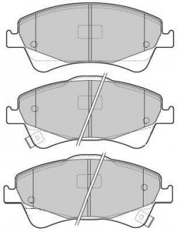 Купити КОЛОДКИ ГАЛЬМІВНІ ПЕРЕДНІ FBP-1653 Toyota Avensis, Auris, Verso FREMAX fbp1653 (фото1) підбір по VIN коду, ціна 1800 грн.