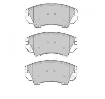 Купить Колодки тормозные передние FBP-1660 SAAB 9-5, Opel Insignia, Astra, Zafira, Chevrolet Malibu, Fiat Ducato, Skoda Octavia FREMAX fbp1660 (фото1) подбор по VIN коду, цена 1785 грн.