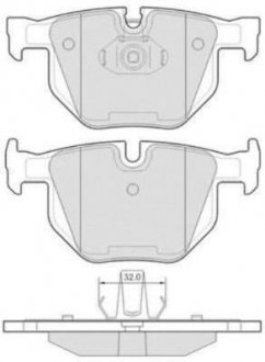 Купить Колодки тормозные задние FBP-1667 BMW X5, X6 FREMAX fbp1667 (фото1) подбор по VIN коду, цена 2468 грн.