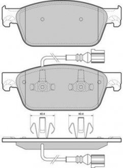 Колодки тормозные передние FBP-1672 FREMAX fbp1672