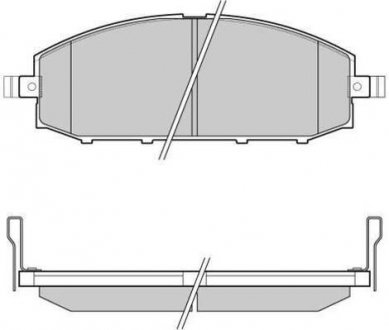 Купить Колодки тормозные передние FBP-1687 Nissan Patrol FREMAX fbp1687 (фото1) подбор по VIN коду, цена 1853 грн.