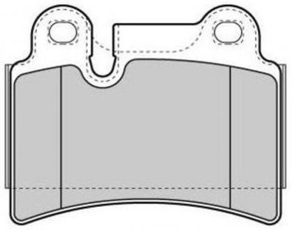 Купити Колодки гальмівні задн FBP-1709 Volkswagen Touareg FREMAX fbp1709 (фото1) підбір по VIN коду, ціна 1313 грн.
