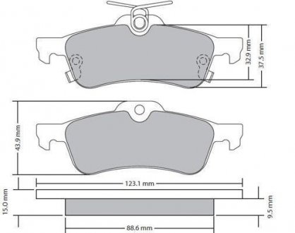 Колодки гальмівні задн FBP-1710 Toyota Yaris FREMAX fbp1710