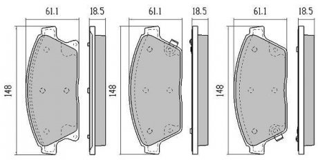 Купить Колодки тормозные передние FBP-1723 Opel Astra, Chevrolet Cruze, Opel Zafira, Seat Leon FREMAX fbp1723 (фото1) подбор по VIN коду, цена 2153 грн.