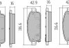 Купити Колодки гальмівні задн FBP-1725 Opel Astra, Chevrolet Cruze, Aveo, Opel Zafira FREMAX fbp1725 (фото1) підбір по VIN коду, ціна 1418 грн.