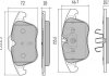 Купити КОЛОДКИ ГАЛЬМІВНІ ПЕРЕДНІ FBP-1736 Peugeot 508, Citroen C5, Peugeot 407 FREMAX fbp1736 (фото1) підбір по VIN коду, ціна 2363 грн.