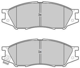 Купить Колодки тормозные передние FBP-1796 Nissan Almera FREMAX fbp1796 (фото1) подбор по VIN коду, цена 1365 грн.