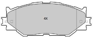 Купить Колодки тормозные передние FBP-1807 Lexus IS FREMAX fbp1807 (фото1) подбор по VIN коду, цена 1680 грн.