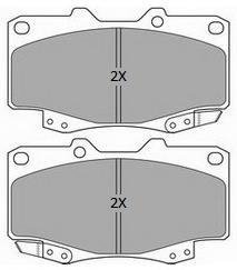 Купить Колодки тормозные передние FBP-1809 Toyota Hilux FREMAX fbp1809 (фото1) подбор по VIN коду, цена 1482 грн.