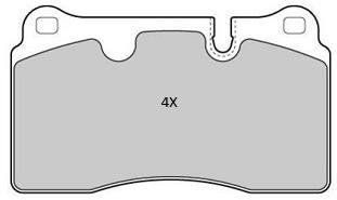 Купить Колодки тормозные передние FBP-1810 Land Rover Range Rover FREMAX fbp1810 (фото1) подбор по VIN коду, цена 1733 грн.