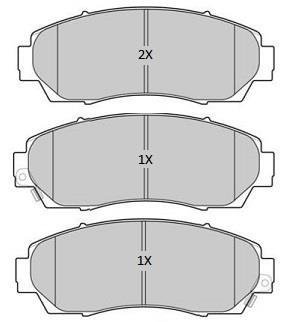 Купить Колодки тормозные передние FBP-1812 Honda CR-V FREMAX fbp1812 (фото1) подбор по VIN коду, цена 1678 грн.