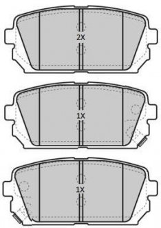 Колодки гальмівні задн FBP-1814 FREMAX fbp1814