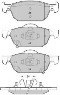 Купить Колодки тормозные передние FBP-1821 Honda Accord FREMAX fbp1821 (фото1) подбор по VIN коду, цена 1785 грн.