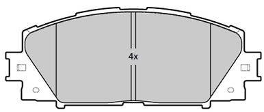 Колодки тормозные передние FBP-1833 FREMAX fbp1833