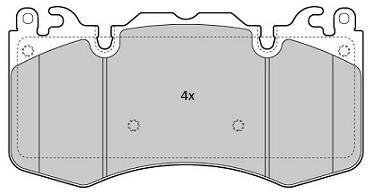 Купить Колодки тормозные передние FBP-1839 Land Rover Range Rover, Discovery FREMAX fbp1839 (фото1) подбор по VIN коду, цена 2761 грн.