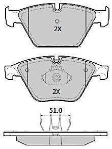 Колодки тормозные передние FBP-1858 FREMAX fbp1858