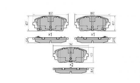 Купить Колодки тормозные передние FBP-1866 KIA Picanto FREMAX fbp1866 (фото1) подбор по VIN коду, цена 1418 грн.