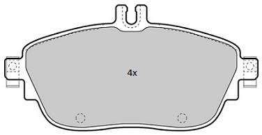 Купить Колодки тормозные передние FBP-1880 Mercedes W246, CLA-Class, W176, GLA-Class, Infiniti Q FREMAX fbp1880 (фото1) подбор по VIN коду, цена 1838 грн.