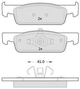 Купить Колодки тормозные передние FBP-1893 Dacia Logan, Renault Clio, Mini Cooper, BMW E93, Smart Fortwo, Forfour, Renault Logan, Twingo, Sandero FREMAX fbp1893 (фото1) подбор по VIN коду, цена 1365 грн.