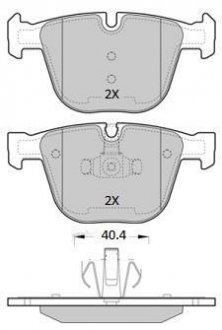 Купить Колодки тормозные задние FBP-1933 BMW F01, F04, F07, F10, F11 FREMAX fbp1933 (фото1) подбор по VIN коду, цена 1470 грн.