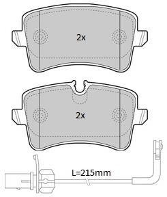 Купити Колодки гальмівні задн FBP-1940 Audi A7, A6, A5, A8, A4, Q3 FREMAX fbp1940 (фото1) підбір по VIN коду, ціна 1418 грн.