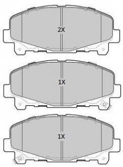 Купить Колодки тормозные передние FBP-1962 Honda Accord FREMAX fbp1962 (фото1) подбор по VIN коду, цена 1785 грн.