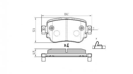 Купить Колодки тормозные задние FBP-1975 Audi A1, Q3, Seat Leon, Skoda Octavia, Volkswagen Caddy, Sharan FREMAX fbp1975 (фото1) подбор по VIN коду, цена 1487 грн.