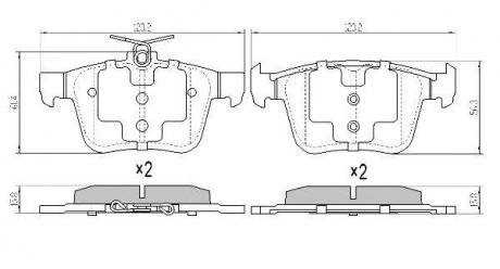 Купити Колодки гальмівні задн FBP-1976 Volkswagen Golf, Audi A3, TT, Skoda Superb, Volkswagen Touran, Seat Leon, Skoda Karoq, Volkswagen T-Roc FREMAX fbp1976 (фото1) підбір по VIN коду, ціна 1482 грн.