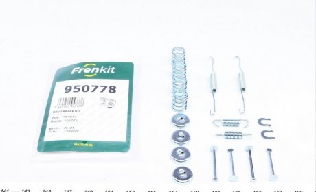 Комплект пружинок колодок ручника Toyota Yaris 99-05 FRENKIT 950778