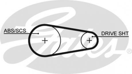 Ремінь ГРМ Gates 5204XS