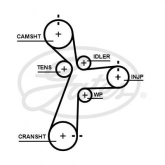 Ремень ГРМ Gates 5696XS
