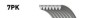 Купить Ремень поликлиновой Jeep Grand Cherokee, Hyundai H-1, Mercedes G-Class, KIA Sorento, Honda Accord, FR-V, CR-V Gates 7PK2268 (фото1) подбор по VIN коду, цена 1132 грн.