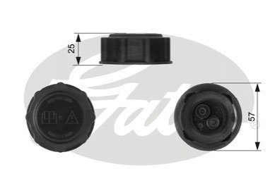Крышка расширительного бачка Ford Orion, Sierra, Scorpio Gates rc233
