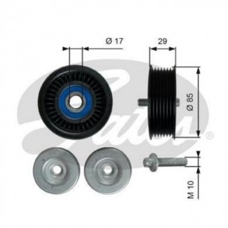 Шкив натяжной Mercedes CLS-Class, GLK-Class, C204, GL-Class, W222, A124, A207, A238, C124, C207, C238, S212, W204, S204, C217 Gates t36765