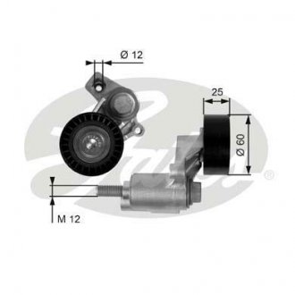 Роликовый модуль натяжителя ремня Peugeot 605, 306, 806, 406, Citroen Jumpy, Fiat Scudo, Peugeot Expert, Citroen Berlingo, Peugeot Partner, Citroen Xsara, Peugeot 206 Gates t38235