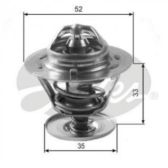 Купити Термостат, охолоджуюча рідина Ford Fiesta, Mondeo, Focus, Transit, Connect Gates th12592g1 (фото1) підбір по VIN коду, ціна 545 грн.