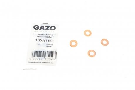 Шайба под форсунку Ford Connect 1.8 TDCI 02-13 (7x13.6x1.6) (Комплект 4шт)) GAZO gz-a1160
