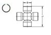 Купити Хрестовина Nissan Pathfinder GKN (Lobro) u218 (фото2) підбір по VIN коду, ціна 2340 грн.