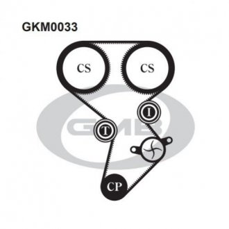 Ремонтний комплект для заміни паса газорозподільчого механізму GMB gkm0033