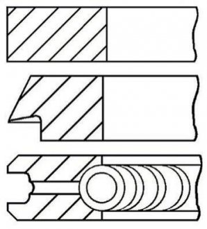 Кольца поршневые Fiat Scudo, Peugeot Partner, 206, Citroen Xsara, Berlingo, Peugeot 306, Citroen Jumpy, Peugeot Expert, 207 GOETZE 08-104008-00