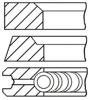 Кольца поршневые GOETZE 08-106800-00