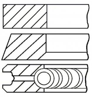 Купить Комплект поршневых колец Audi A2 GOETZE 08-120100-00 (фото1) подбор по VIN коду, цена 495 грн.