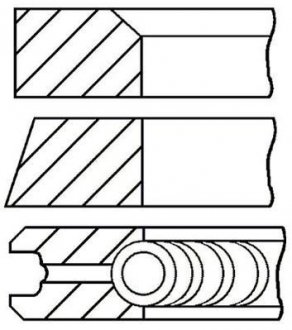 Кільця поршневі GOETZE 08-295300-00