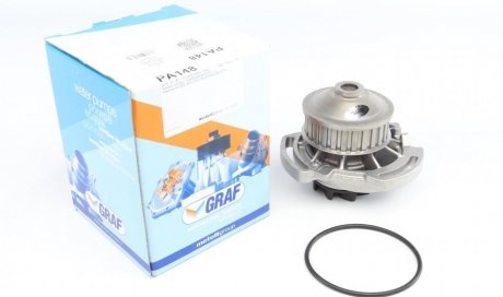 Помпа води Audi 50/80/VW Golf/Jetta/Passat/Polo 0.9-1.3 74-94 (26z) (B/B) (8 лоп) Audi 80, Volkswagen Polo, Golf, Jetta, Passat, Scirocco GRAF pa148