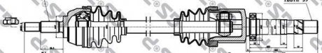 Купить Полуось повода права Renault Megane II Renault Megane GSP 250447 (фото1) подбор по VIN коду, цена 4718 грн.