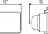 Купити Ліхтар універсальний Mitsubishi Galant, Toyota Carina, Celica, Mazda 929 HELLA 1AB003177001 (фото2) підбір по VIN коду, ціна 1762 грн.