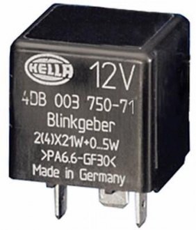 AUDI Реле поворотов BMW, CITROEN, FIAT, OPEL, LADA, HONDA, PORSCHE HELLA 4DB 003 750-711