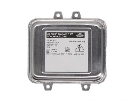 Купить Блок разжигания ксенона BMW X5(E70)/VIANO/QASHQAI/OCTAVIA 07- BMW X6, Skoda Octavia, Mercedes Vito, Nissan Qashqai, BMW X5, Mercedes Sprinter, W906 HELLA 5DV009610-001 (фото1) подбор по VIN коду, цена 6101 грн.