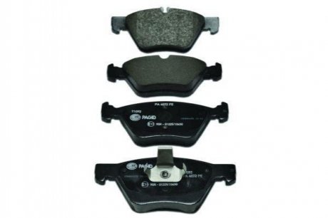 Комплект колодок перед. Mercedes E-Series (W211)/SLK-Series (W170)/CLK-Series (W208)/E-Series (W210)/Chrysler Crossfire (95-09) HELLA 8DB 355 007-861